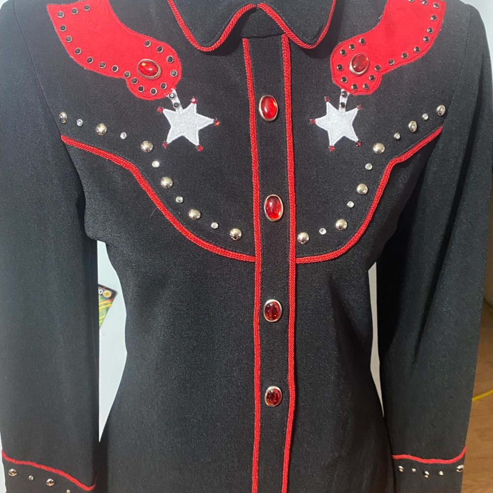 Wool black with red trimming Saddle Ridge Vintage Collection.